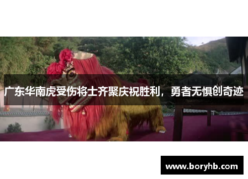 广东华南虎受伤将士齐聚庆祝胜利，勇者无惧创奇迹